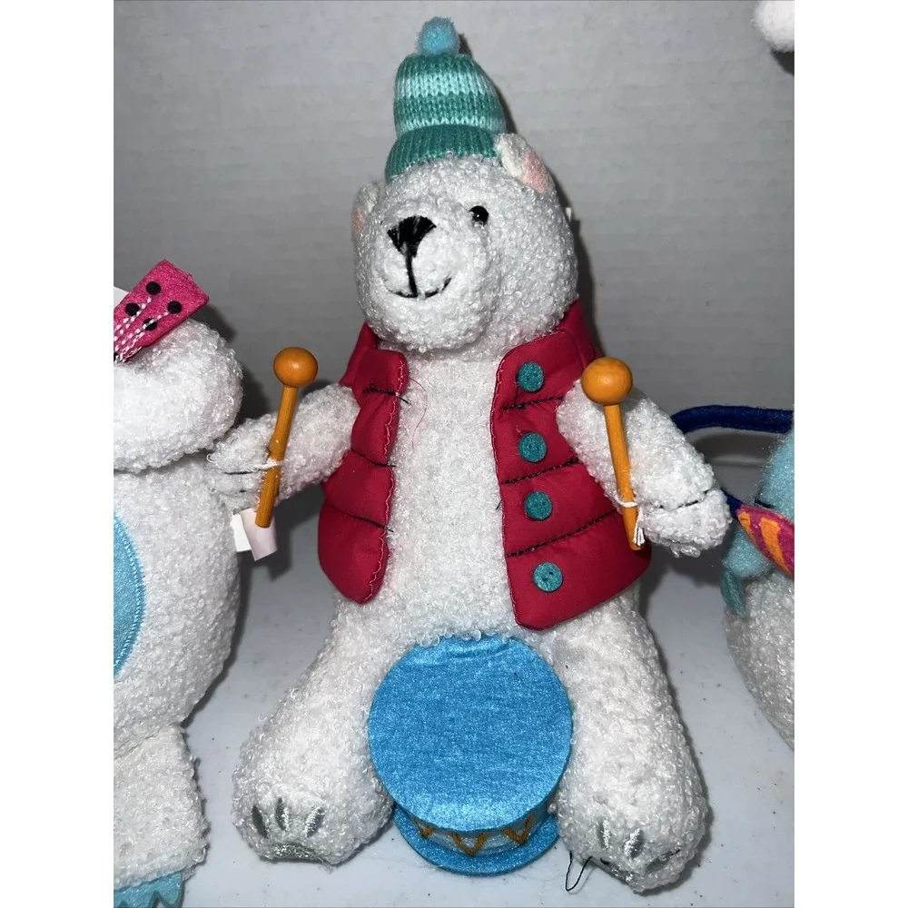 Wondershop Christmas Yeti, Snowman, Polar Bear Band Decor NEW Target Lot Of 3